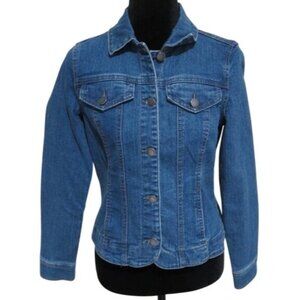 Charter Club Petite Small Jean Jacket Blue brand new with tags